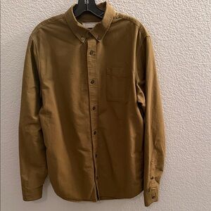 Everlane Men's Casual Button Down Shirt - Green